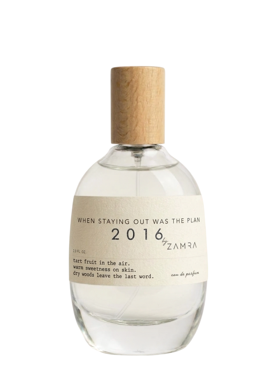 2016- WHEN STAYING OUT WAS THE PLAN fragrance bottle